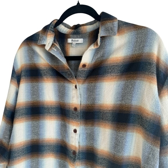 Madewell Flannel Westlake Shirt in Allen Plaid, Size S - Picture 5 of 9